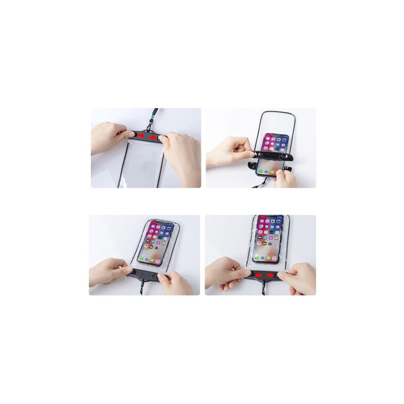 Funda Impermeable Para Teléfono Celular Para Buceo, Lluvia, Piscina, Color Verde