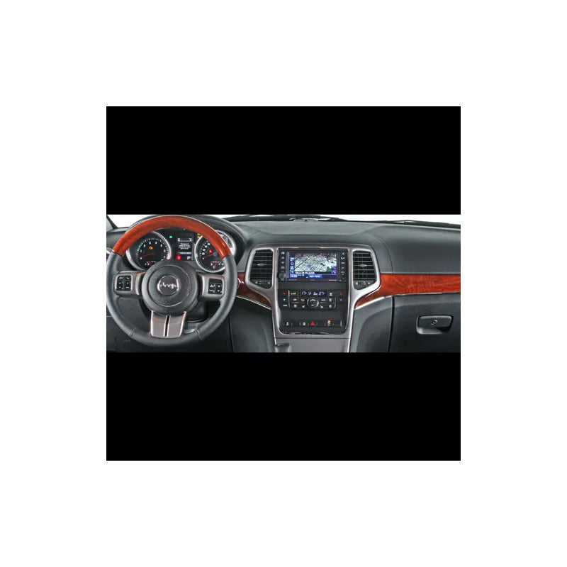 Bisel Adaptador Radio 9 PuLG Jeep Grand Cherokee 2008-2012 Plateado