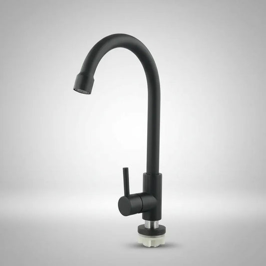 Llave Monomando Lavaplatos Agua Fría Torneira Baño Lavadero Negro Mate
