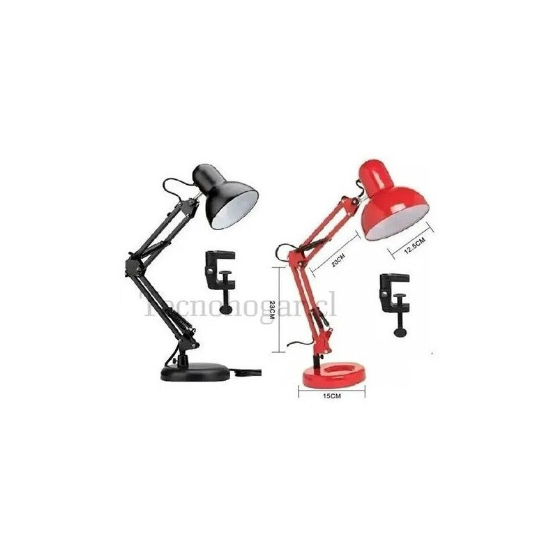Lámpara Mesa Flexible Escritorio Ajustable Blanco O Negro