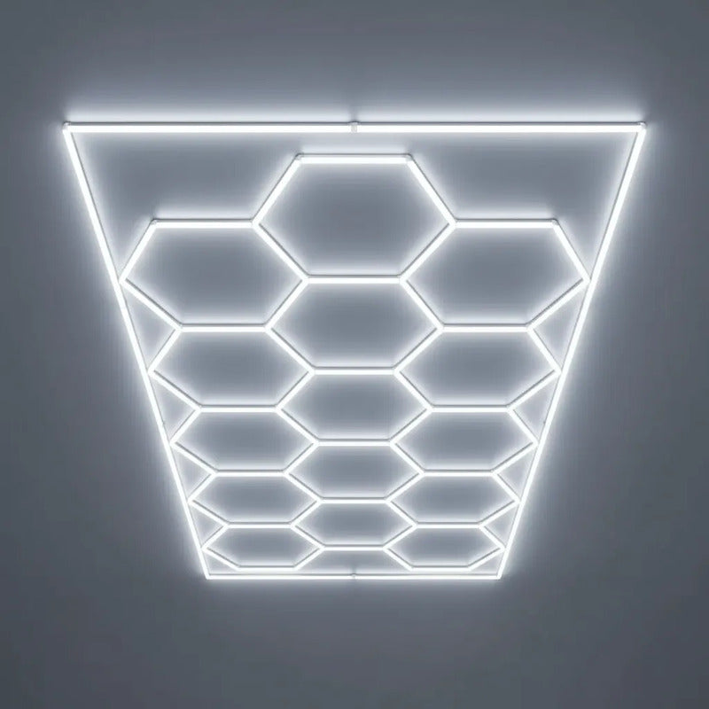 Luz Led Rectangular 14 Hexagonos 4.8 Mt X 2.4 Mt Decorativa
