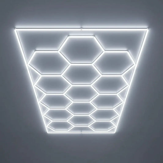 Luz Led Rectangular 14 Hexagonos 4.8 Mt X 2.4 Mt Decorativa
