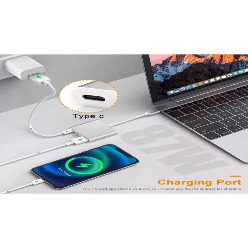 Adaptador Usb-c Hdmi 3 En 1 1hdmi, Usb Y Tipo C