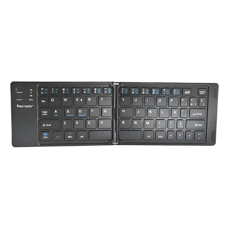 Mini-teclado Plegable Bt Teclado Qwerty Recargable Tipo-c Gris Oscuro Español De Latinoamérica
