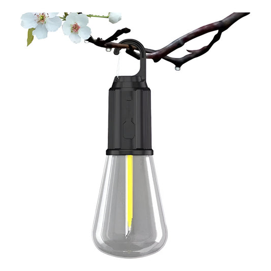 Ampolleta Recargable Luz Cálida Camping Carga Tipo C Negro