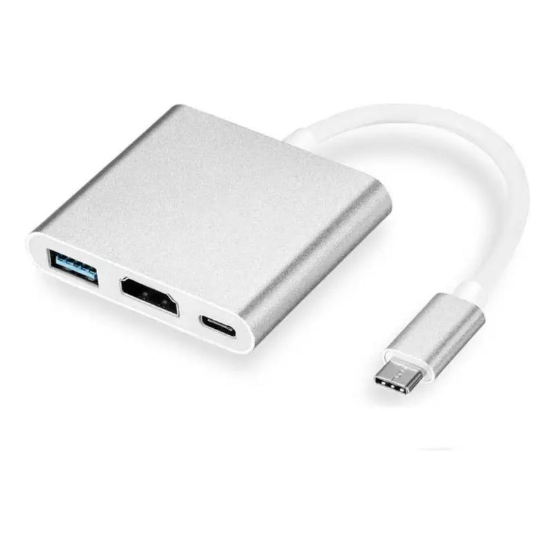 Adaptador Usb-c Hdmi 3 En 1 1hdmi, Usb Y Tipo C