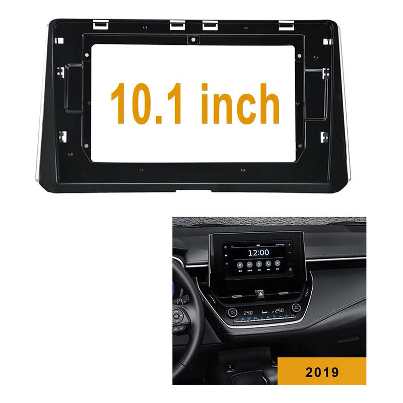 Bisel Adaptador Renault Duster +2018 Radio 10puLG + Canbus Negro