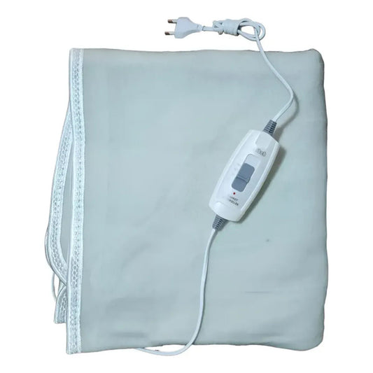 Calienta Cama Electrico Cobertor Termico Grande Calefactor Blanco Plaza Y Media