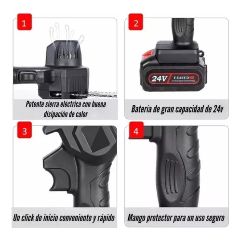 Sierra Portatil Inalámbrica Alta Potencia Motosierra