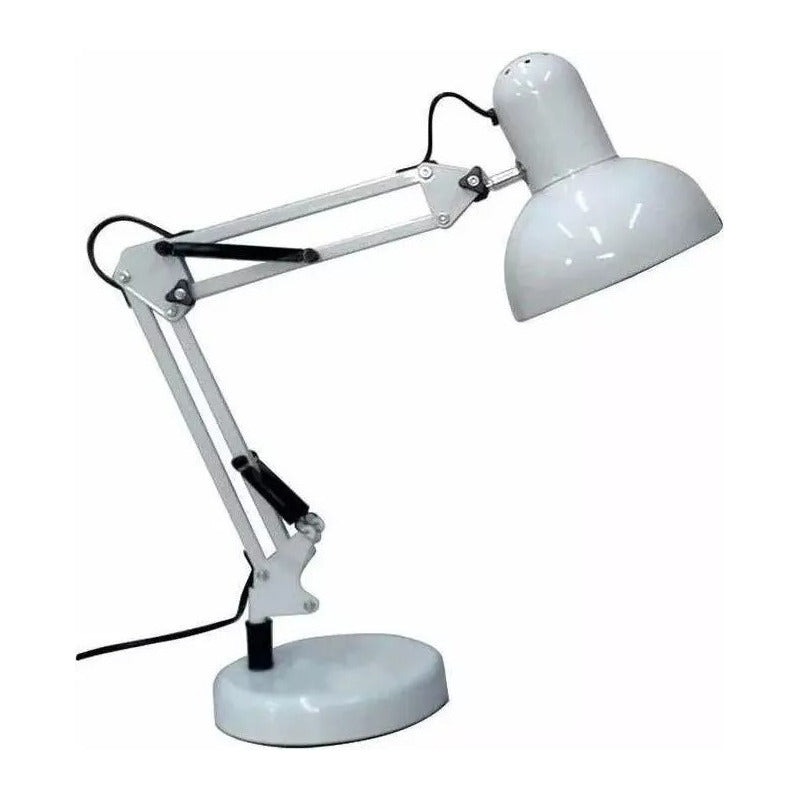 Lámpara Mesa Flexible Ajustable Blanco O Negro Articulada