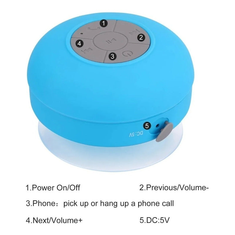 Parlante Manos Libre Ducha/ Piscina Impermeable Bluetooth