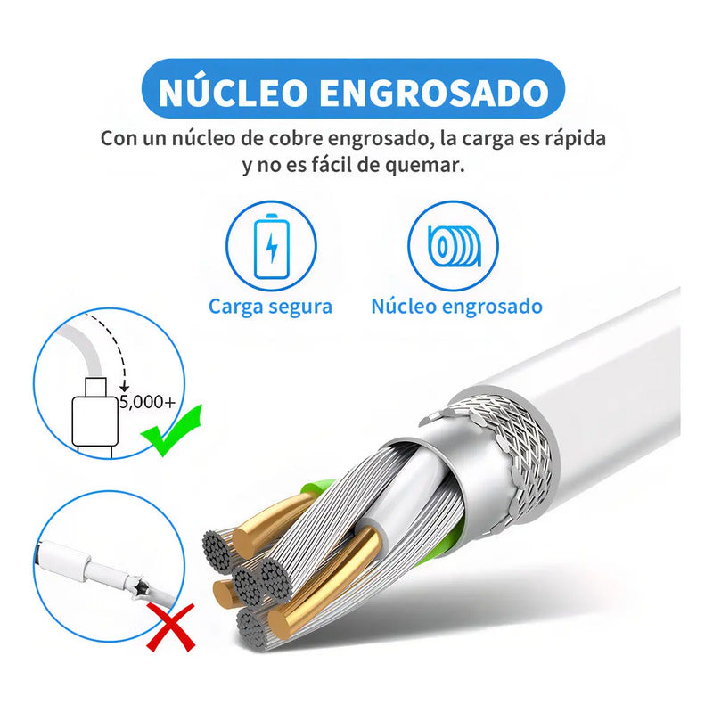 Cargadores Usb Magnético Para Apple Watch Cable Carga Iwatch Blanco