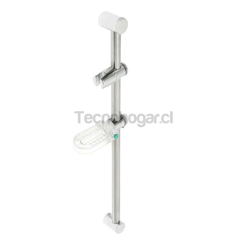 Ducha Flexible Con Barra Y Jabonera Regulable Pernos