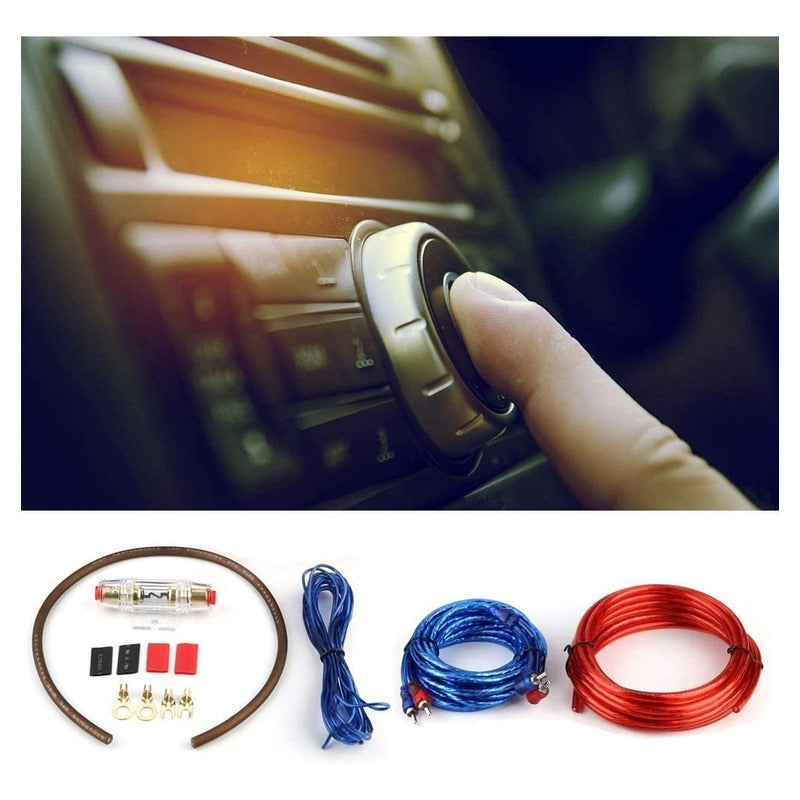 Kit Cables Para Amplificador Betensh 1500 Watts Subwoofer Rc