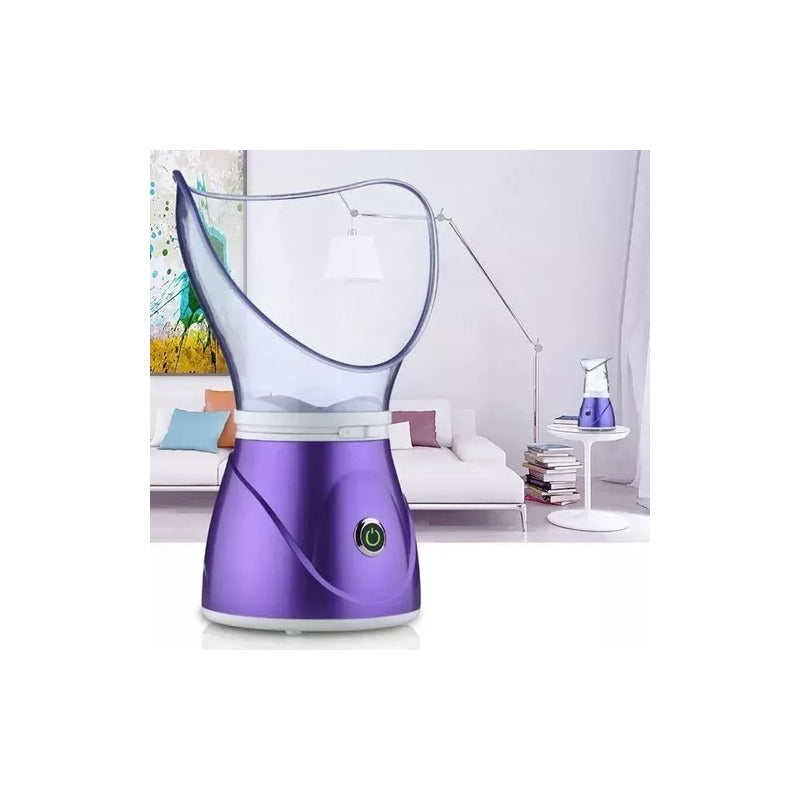 Sauna Facial Profesional Inhalador De Vapor Spa Vaporizador Morado
