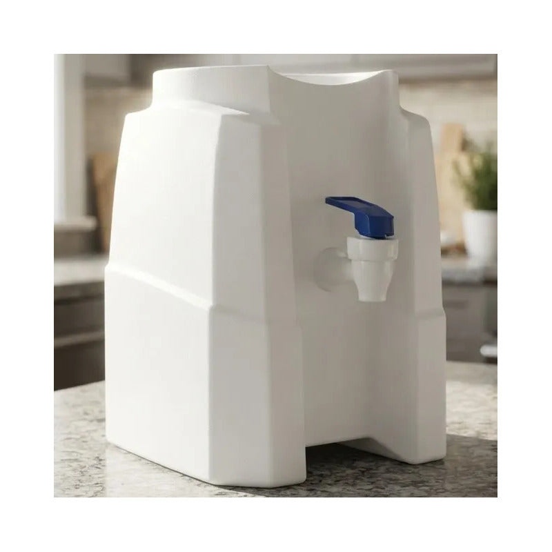 Dispensador Sobre Mesa Plastico Para Agua Bidon Botellon Blanco