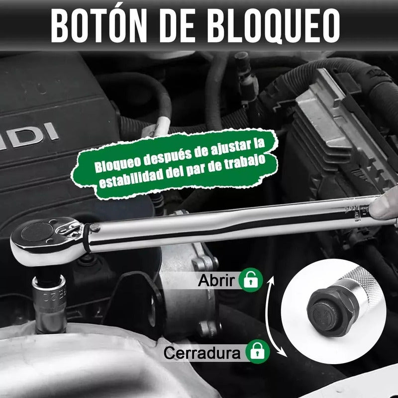 Llave Torque 3/8 19-110nm Torquímetro De Trueno Micrometro