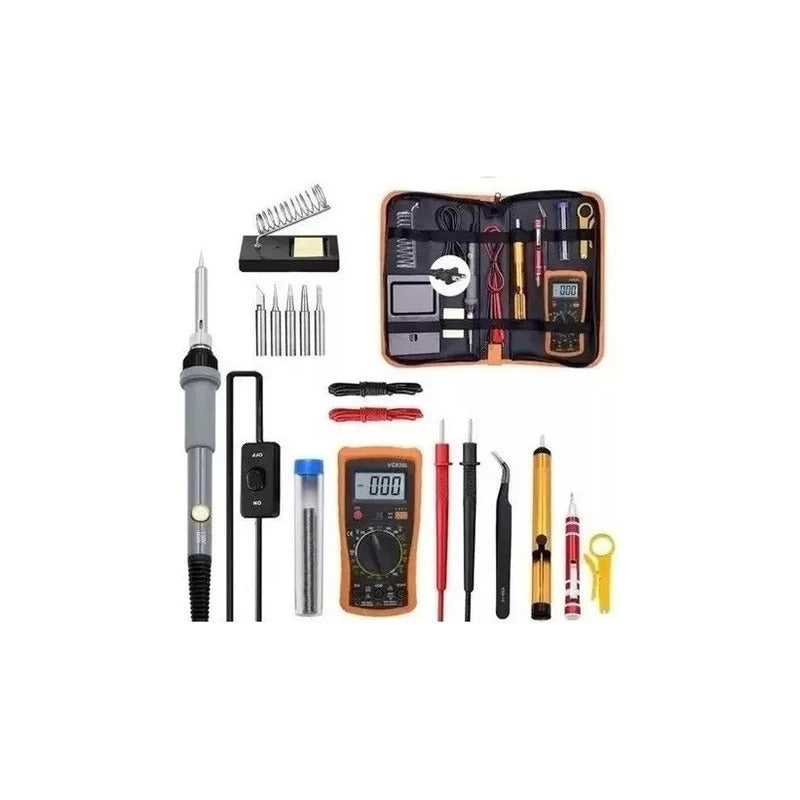 Cautin Soldadura Kit Accesorios 60w Temperatura Regulable