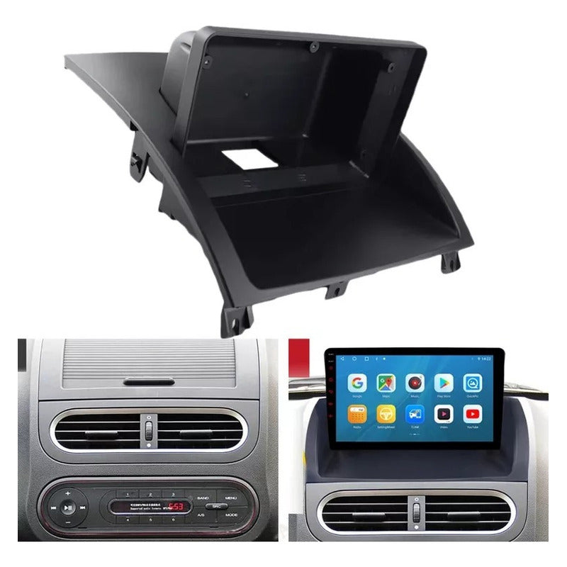 Bisel Adaptador Radio 9pul  Mg3 2010-2016 Auto Negro