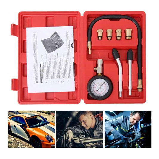 Kit Medidor De Compresión Cilindro Auto Moto 300psi