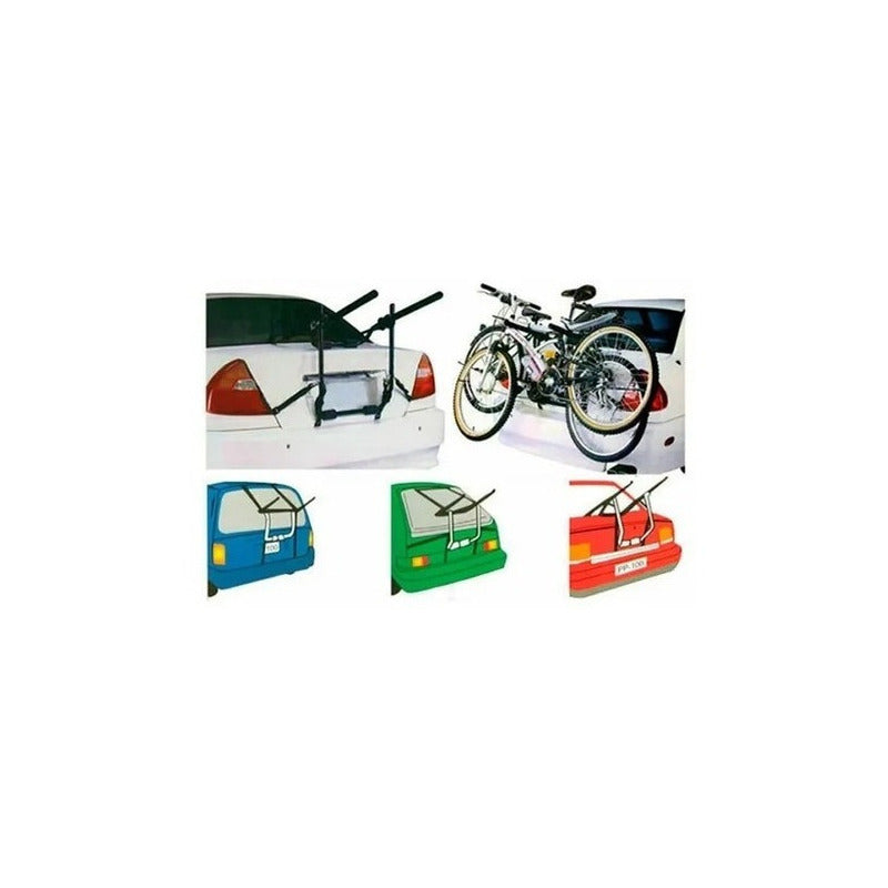 Porta Bicicleta Con Capacidad Para 3 Bicicletas Soporte Auto Negro