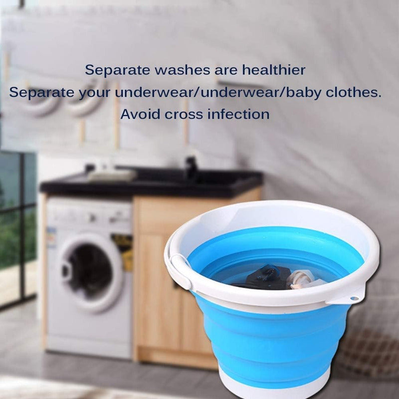 Mini Lavadora Portatil Plegable Agarradera Lavado Y Drenado