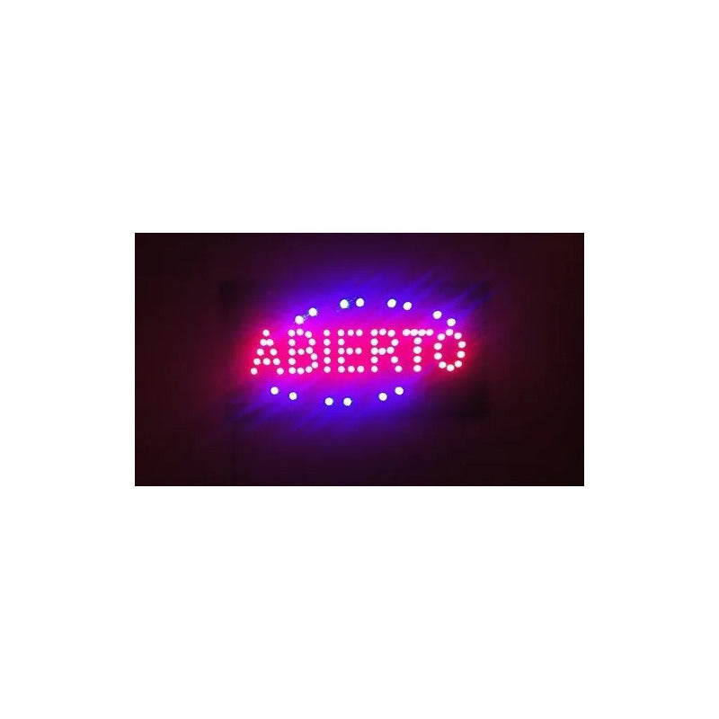 Letrero Led Signs Luminoso Aviso - Abierto