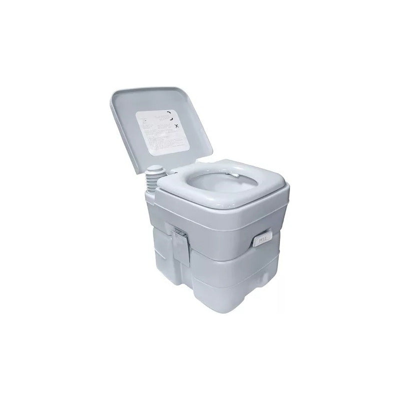 Baño Químico Portátil 20lt. Inodoro W.c. Color Gris