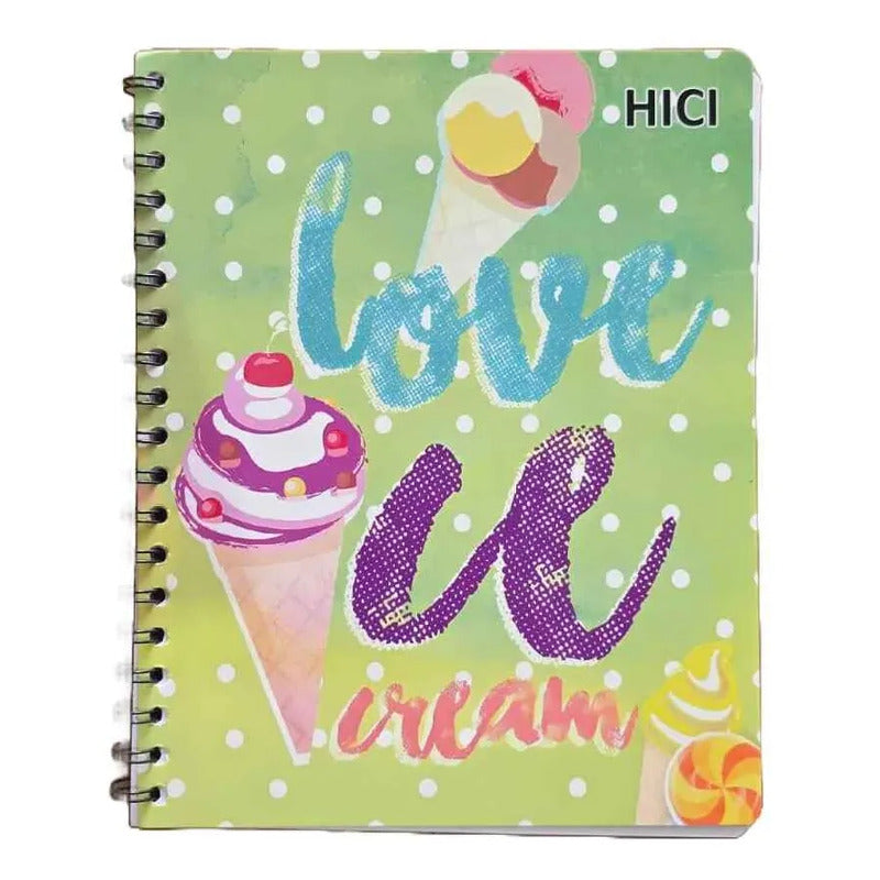 Pack X5 Cuadernos De 100 Hjs Surtidos Espiral 7mm Colegio Hembra 1