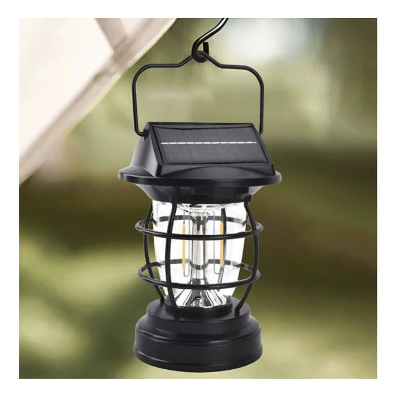 Lámpara Farol Solar Luz Recargables Para Patio Colgante