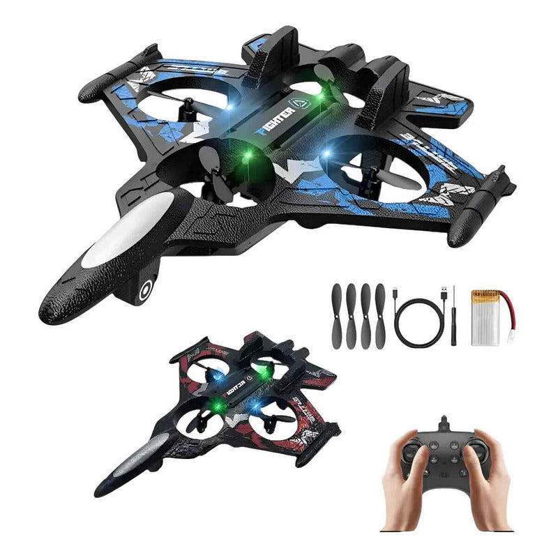 Avión Dron A Control Remoto Juguete Rc Plane Dron  Azul