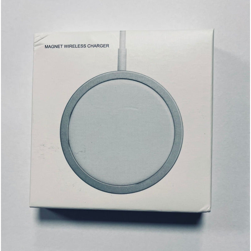 Cargador Inalámbrico Compatible iPhone 12 Carga Rápida Tipoc Blanco
