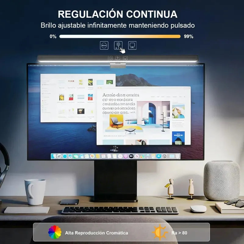 Barra De Luz Led Monitor Lampara Escritorio Notebook