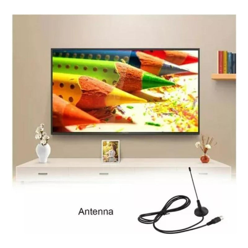 Antena Para Tv Digital Full Hd De Iman Interior 3.5 Dbi Coax