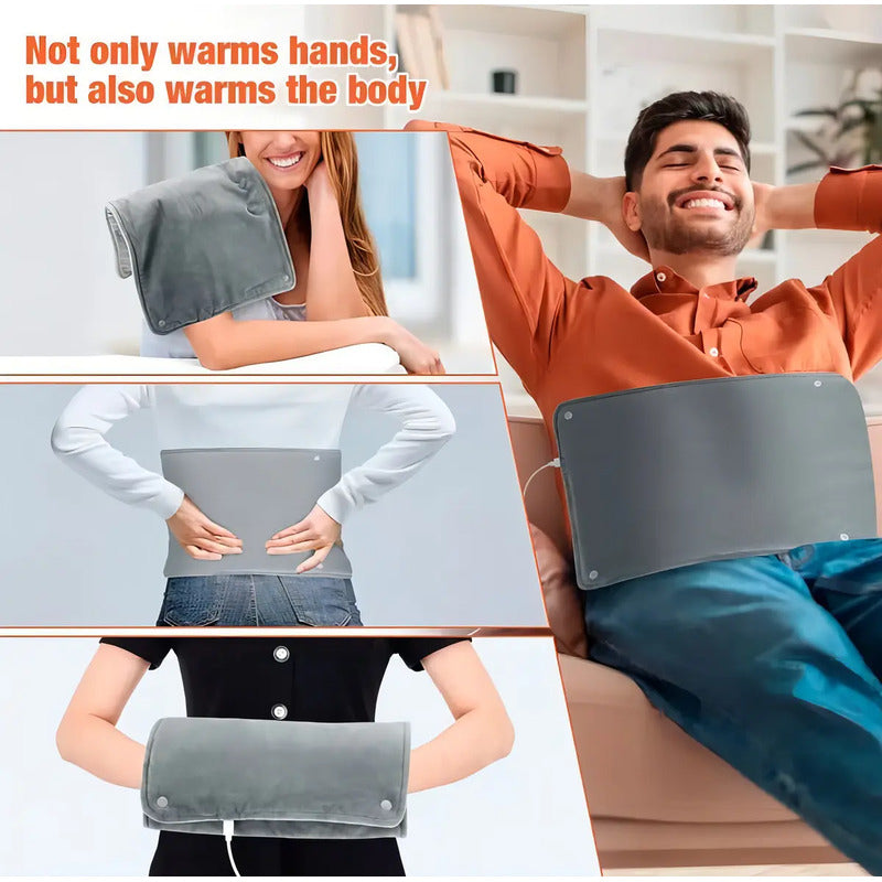 Almohadilla Manta Cama Calienta Cuerpo Manos Espalda Usb 5v Color Gris Guatero/manta