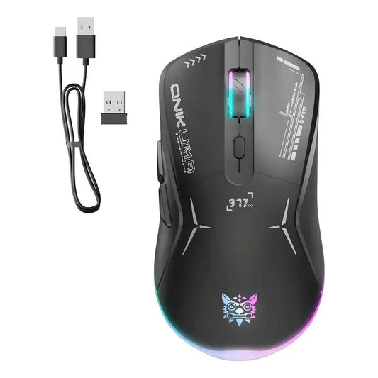 Mouse Recargable Gamer Inalámbrico D5 3.0 Usb 3600 Dpi Negro