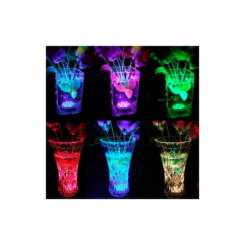 Pack X 4 Luz Led Sumergible Piscina Jacuzzi Decoraciones