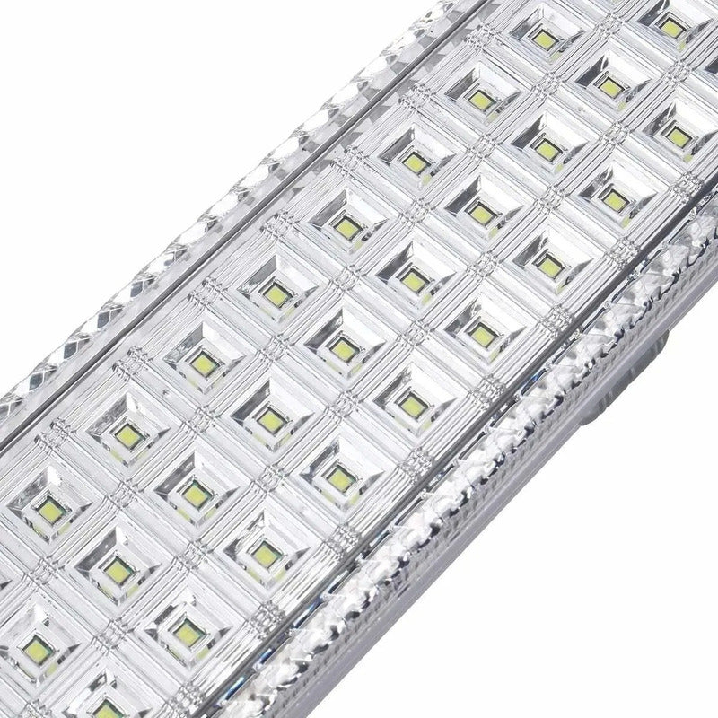 Pack X2 Lámparas Luz Led De Emergencia Recargable 24 Hrs Col Blanco