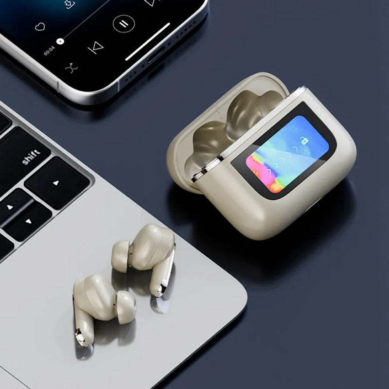 Auriculares Inalámbricos Con Cancelación De Sonido Pantalla Negro