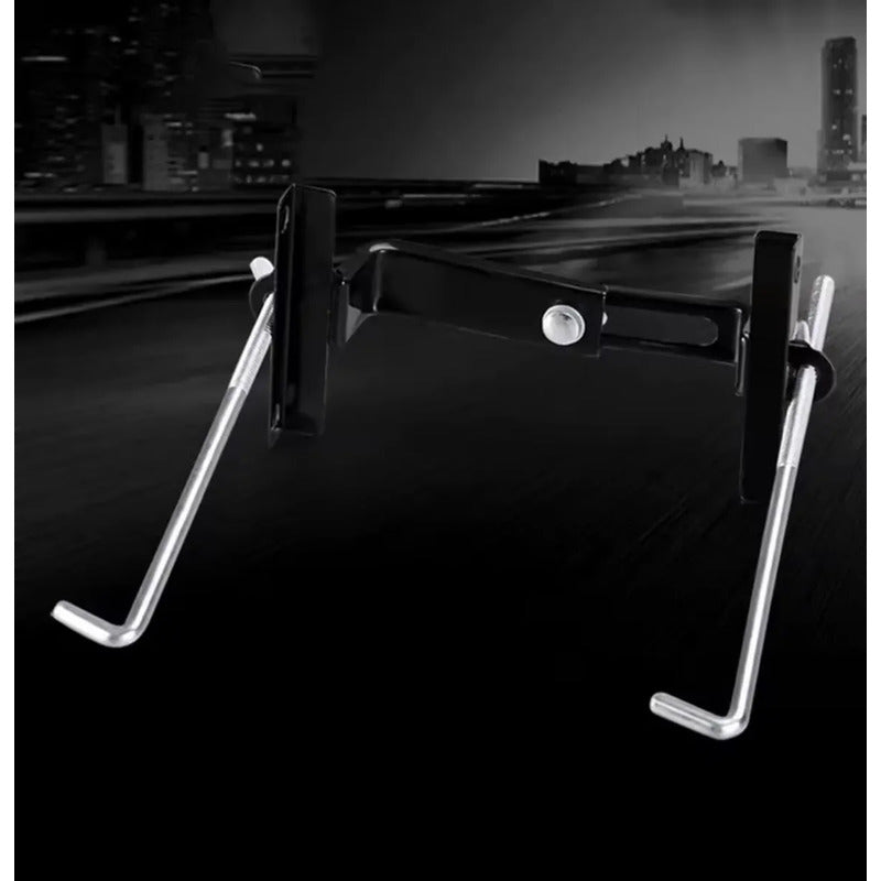 Soporte Fijador Batería Ajustable Seguro Estabilizador Auto Negro