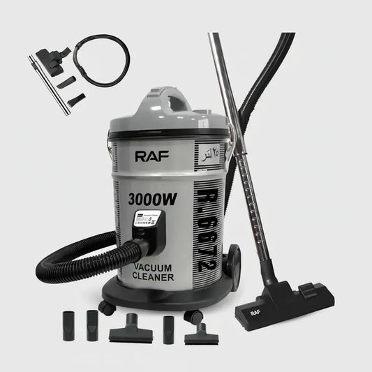 Aspiradora  3000w Raf Acero Inoxidable Color Gris Oscuro Gris Oscuro