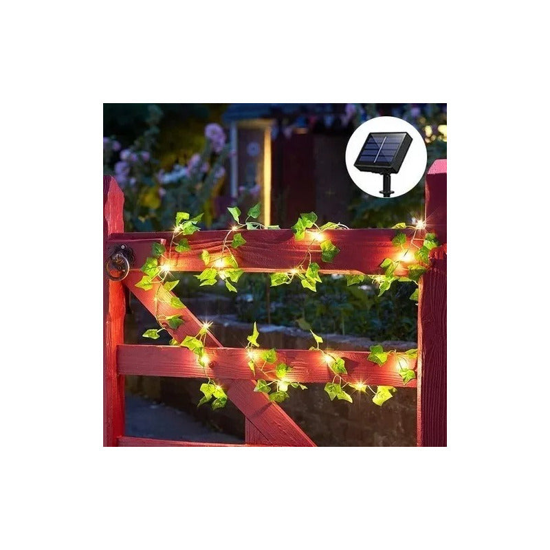 Envio Gratis Pack X2 Luces De Hojas Cortina Navidad Boda 2mt Cálida