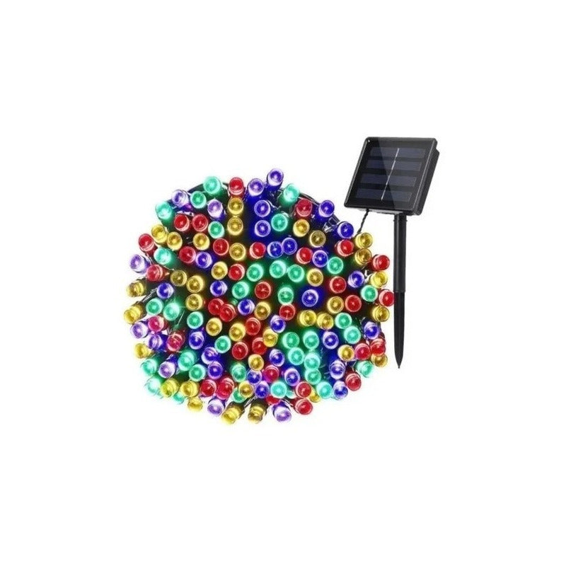 Luces Guirnalda Solar 100 Led Cálidas Cálido 10 Metros Ip66