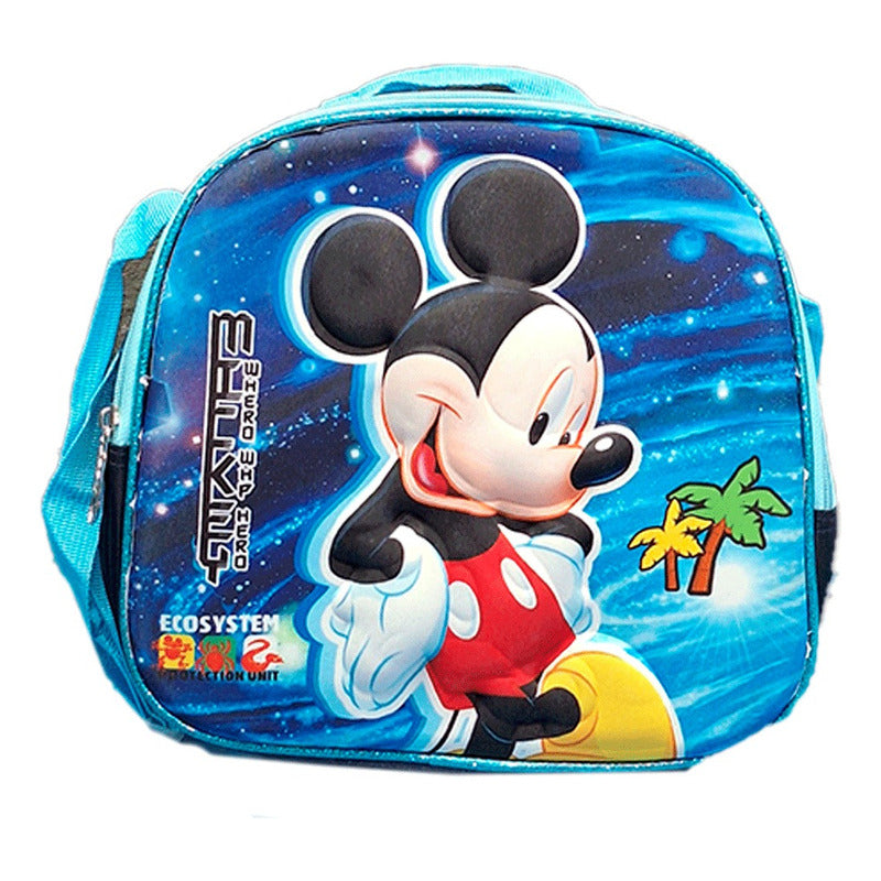 Mochila Con Diseños Bolso 3 En 1 Cartuchera Y Lonchera
