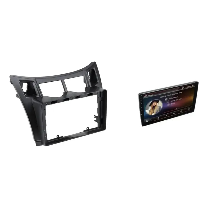 Kit Yaris: Bisel Radio Pantalla Negro 9pul 2006-12 + Pantalla Táctil 9pul Gps Wifi Waze