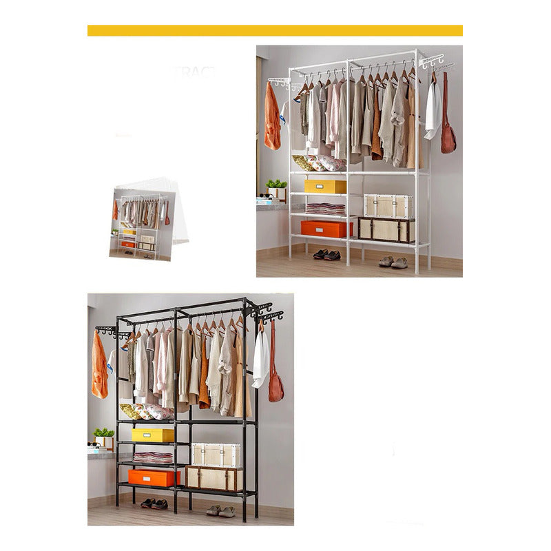 Closet Organizador Perchero Estante Colgador Multifuncional