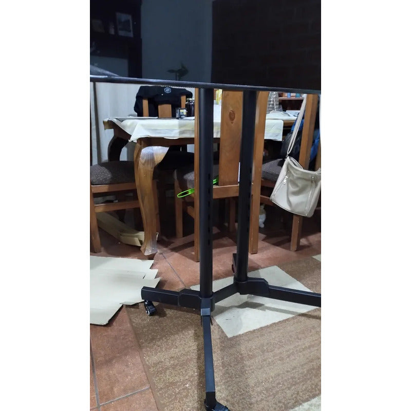 Soporte Tv 32  A 70  Pedestal Soporte Stand Movil Con Ruedas Negro