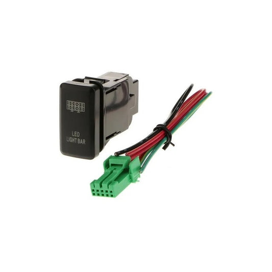 Interruptor De Botón De Barra De Luz Led Azul 12v 12v Azul