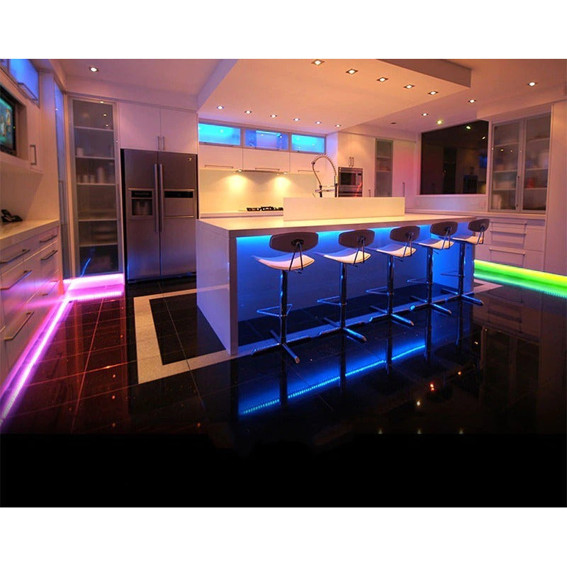 Tira Cinta Led Luces 5050 Rgb Con Control Remoto 5m Multicolor