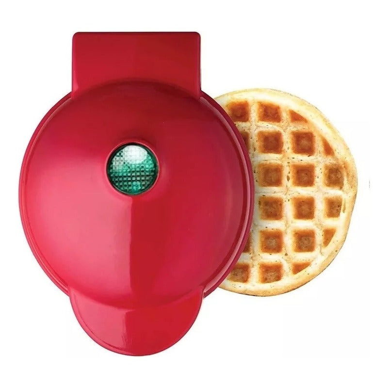 Mini Waflera Eléctrica Redonda Repostería Wafles Negro